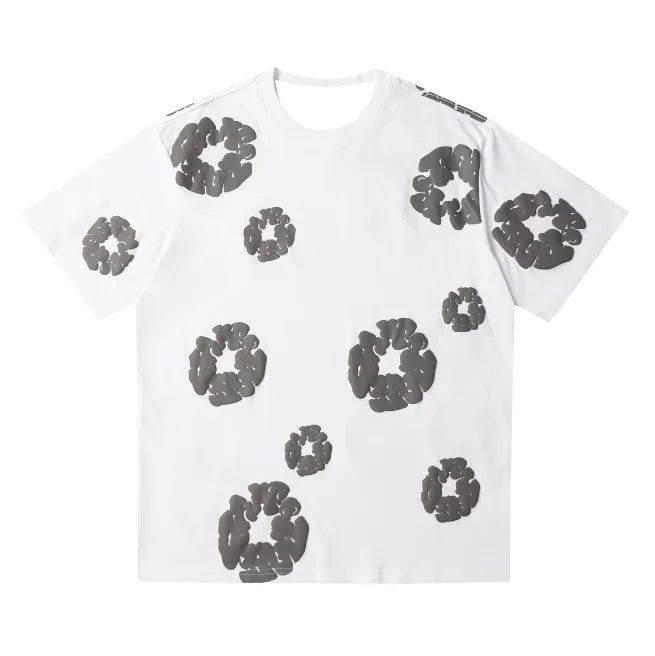 Foaming Print Streetwear T-shirt