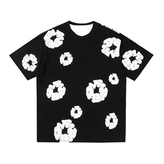 Foaming Print Streetwear T-shirt