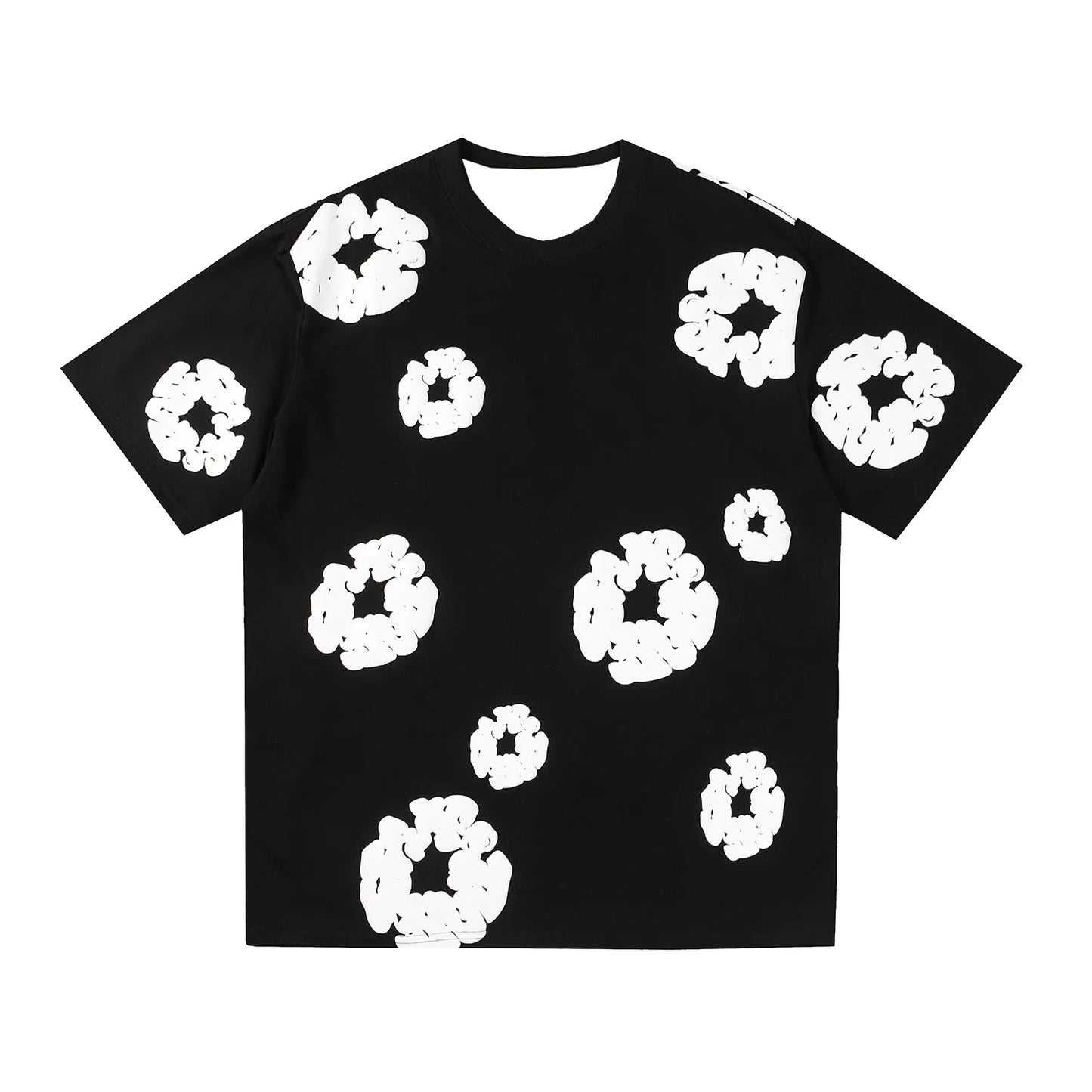 Foaming Print Streetwear T-shirt