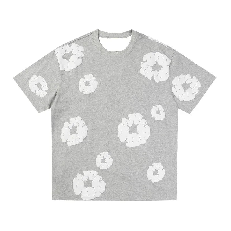 Foaming Print Streetwear T-shirt